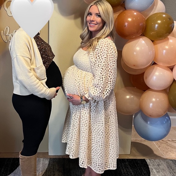 Storia Babydoll Dress Cream & Gold - Picture 3 of 3